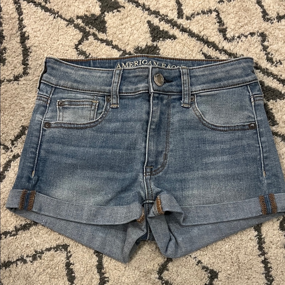 American Eagle Outfitters Women's Light Blue Jean Shorts